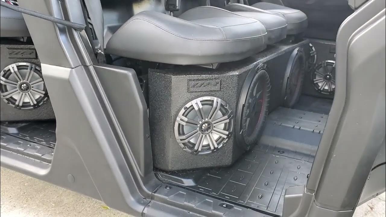 wetbox can am defender 32 speaker demo system YouTube
