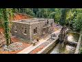 TIMELAPSE : Building a Young Man's Dream Villa Inside the Forest with Primitive Materials and Tools