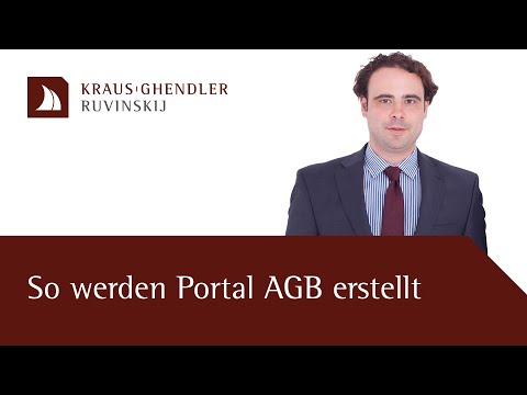 So werden Portal AGB erstellt - Erklärt vom Anwalt