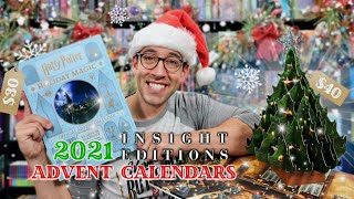 TWO Harry Potter Advent Calendars 2021 | Insight Editions Holiday Magic and Hogwarts Pop-up