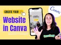 How to Create a WEBSITE in Canva for FREE