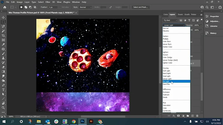 Using Blending Modes