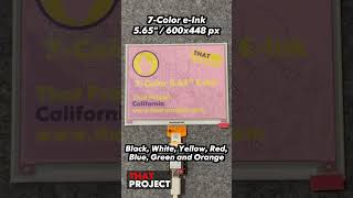 2024 E-Paper Displays! 5.65 7-Color eInk / ePaper Display with 600x448 Pixels