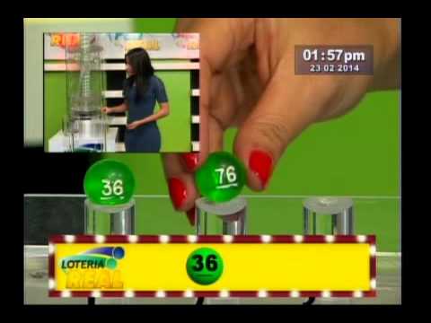 Loteria Real Sorteo 1 55 PM 23 de Febrero 2014 juegos panamericanos 2019 en vivo