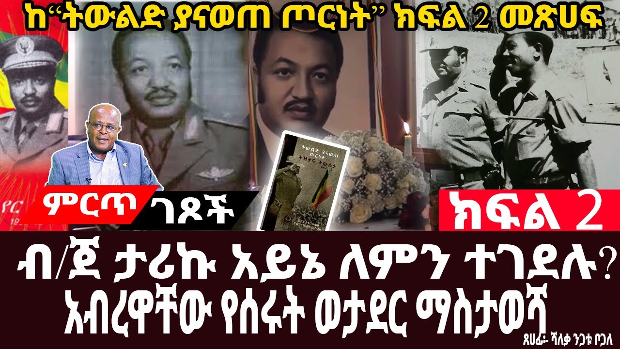 ጀነራሉ ለምን ተገደሉ?||ከብ/ጀ ታሪኩ አይኔ ጋር ለአመታት የሰሩት መኮንን እማኝነት||ክፍል 2||ጸሀፊ፡-ሻለቃ ንጋቱ ቦጋለ
