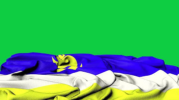 🚩Buryatia Flag Laying Flat | GREEN SCREEN & CHROMA MATTE🚩