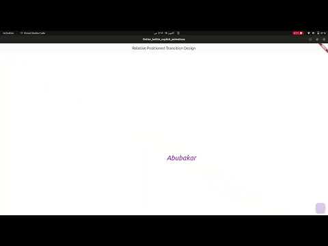 Relative Positioned Transition Animation Flutter