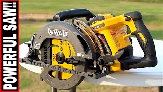 DEWALT 60VOLT WORM DRIVE STYLE CIRCULAR SAW TOOL REVIEW TUESDAY!