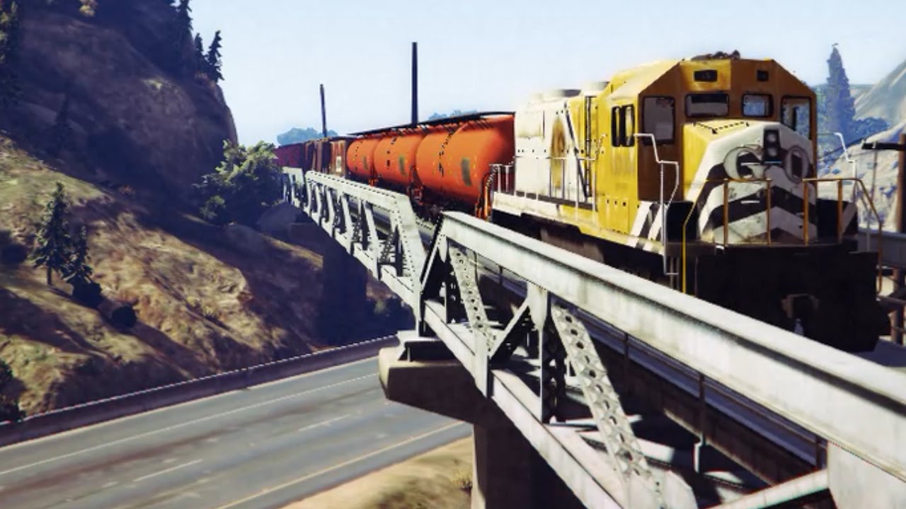 GTA 5 - World Longest Train Ever - YouTube