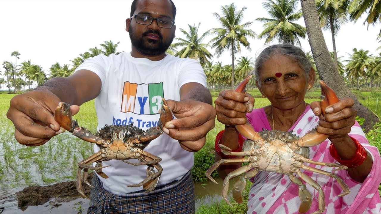 #UNIQUE INDIAN TRADITIONAL STYLE CRAB FRY | CARB RECIPES | VILLAGE FOODS street food | STREET FOOD