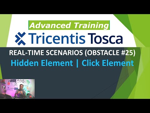 TRICENTIS Tosca 16.0 - Lesson 67 | OBSTACLE #25 | Hidden Element | Click Element