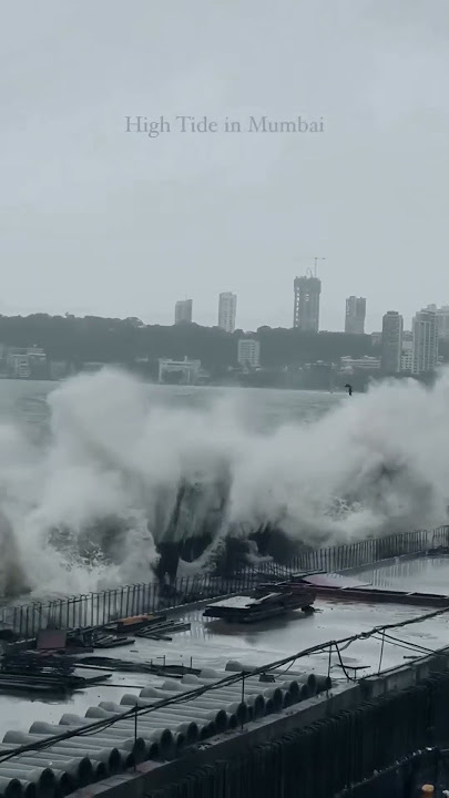 High Tide Sea in Mumbai | Live High Tide Sea in Mumbai Today | मुम्बई हाई टाइड़ सी टूडे | Mumbai City