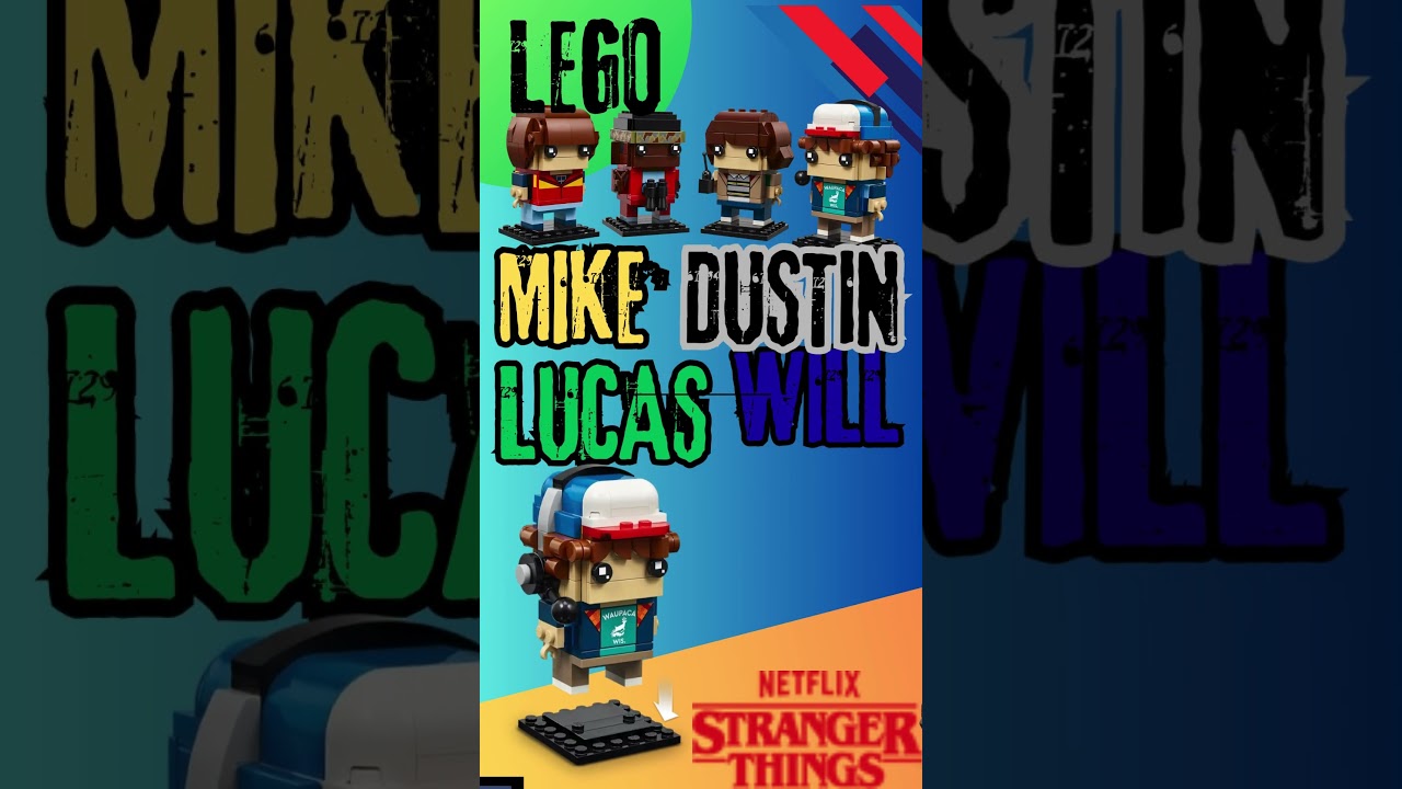 STRANGER THINGS set lego mike dustin lucas will brickheadz  netflix  40801 2025 