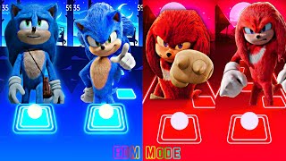 Sonic the Hedgehog 🆚 Knuckles the Echidna || Sonic the HedgeHog 2 🎶 Tiles Hop EDM Rush