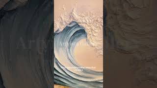 ✨ Ocean Crest – Blue Textured Wave Art