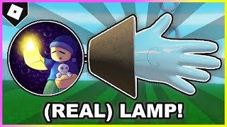 How to ACTUALLY get LAMP GLOVE + "Friend of the Dark" BADGE in SLAP BATTLES! [ROBLOX]