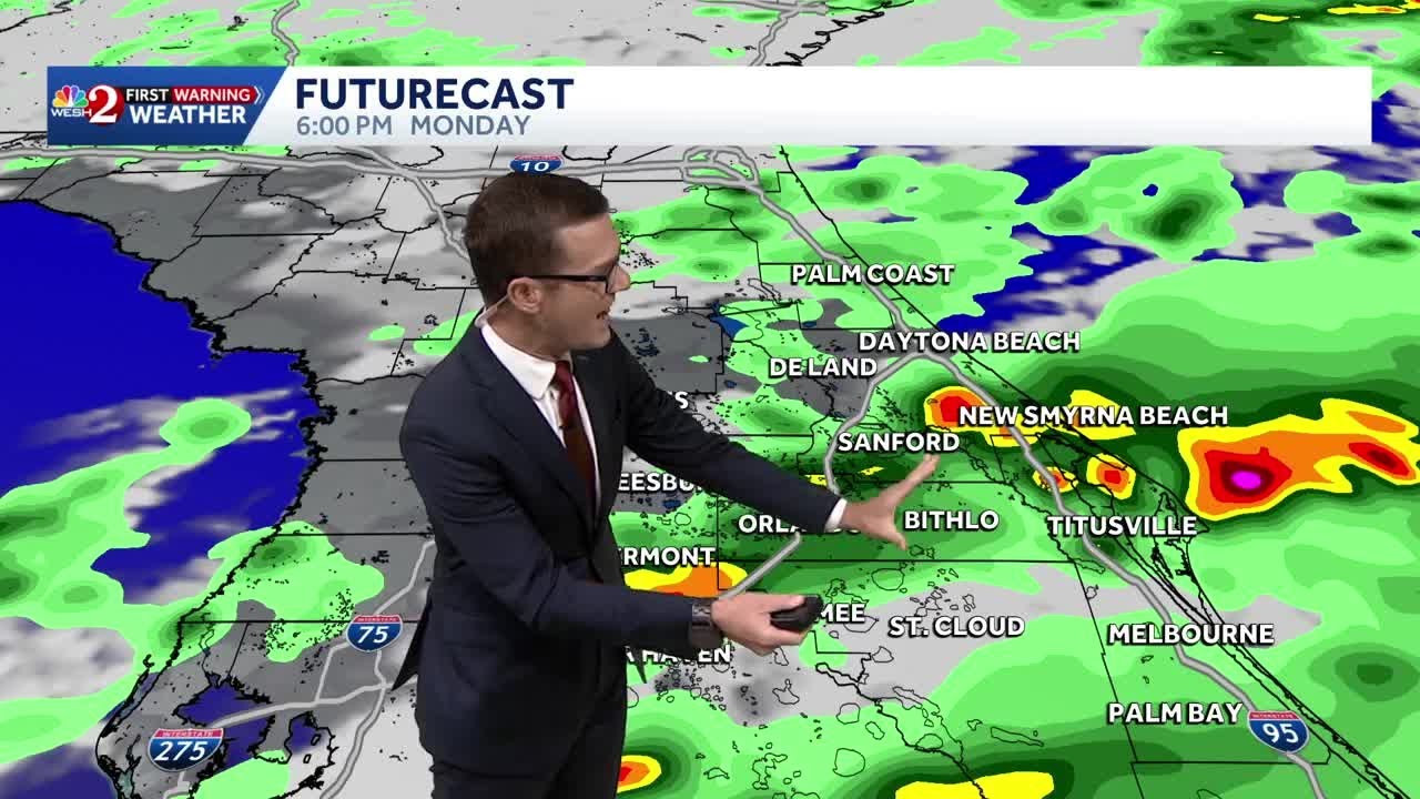 Line of storms expected to move through Central Florida - YouTube