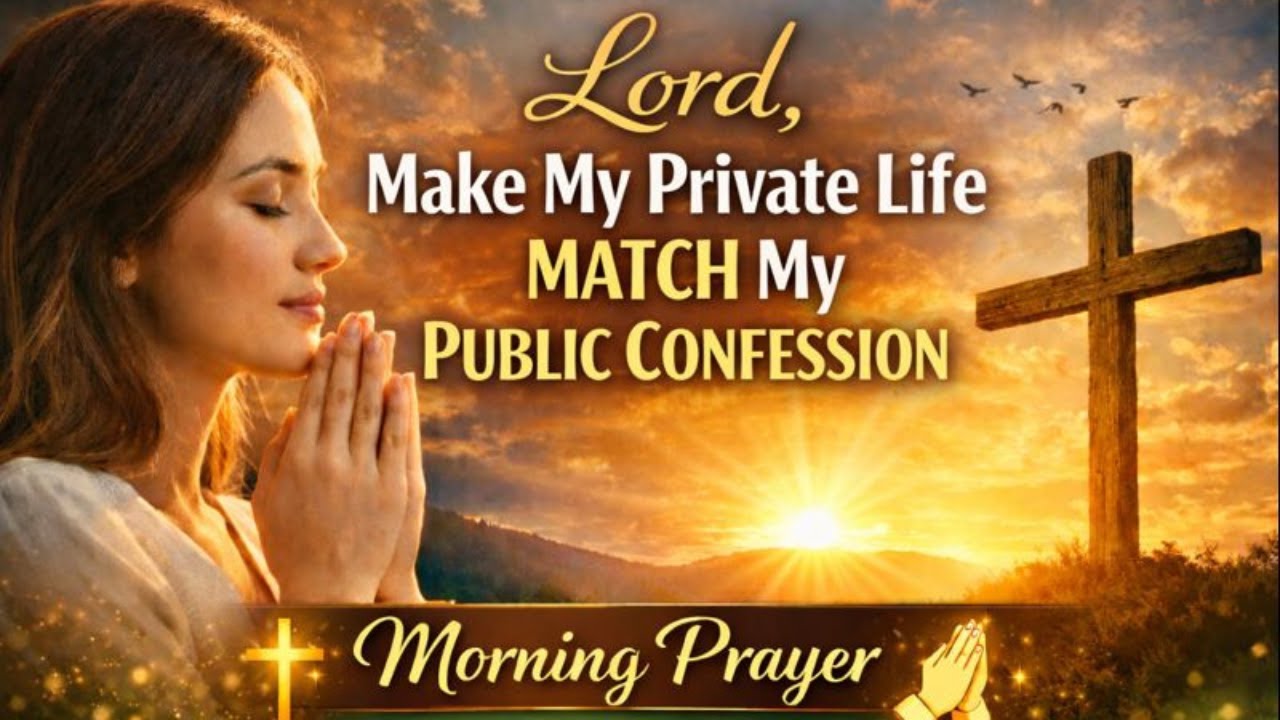 Lord, Make My Private Life Match My Public Confession | Morning Prayer | Grace Oasis Hub Estapé 🙏✨