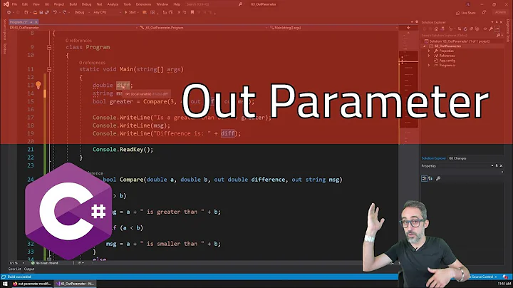 x.4 Out Parameters in Function Arguments - Learning C#
