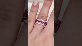 Thoughts on this flip ring that changes from ruby to sapphire? #jewelry #shorts