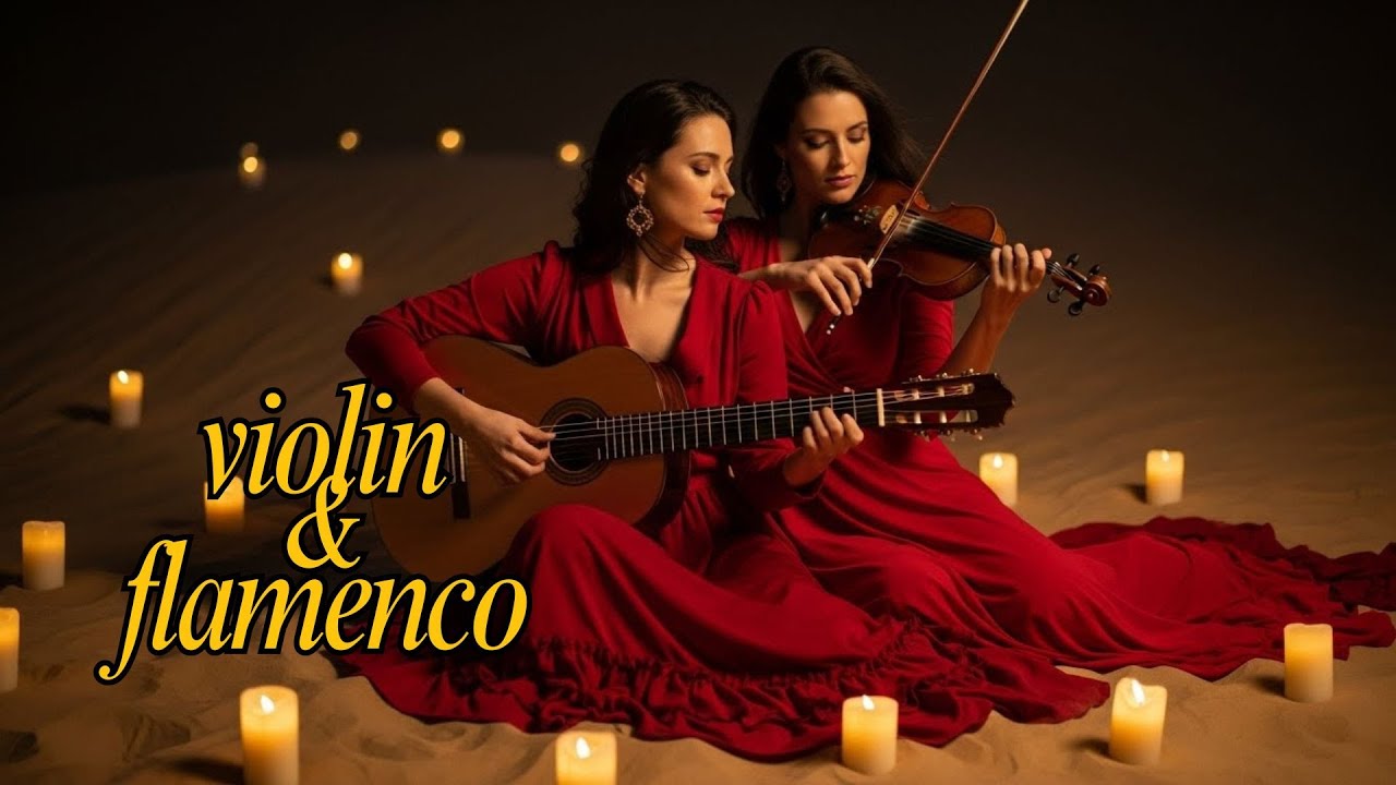 Emotional Violin Flamenco 🌙 | Calm Desert Night Instrumental