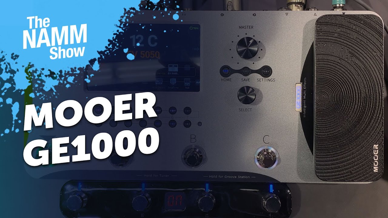 Mooer GE1000 & GE1000Li -Modeler with AI EQ and touchscreen