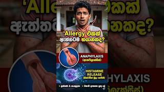 🚨 Allergy එකක් ඇත්තටම භයානකද?🤷♀️ | Anaphylaxis #shorts