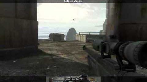 CoD MW3-Game Winning Killcam (Accidental Quickscope)