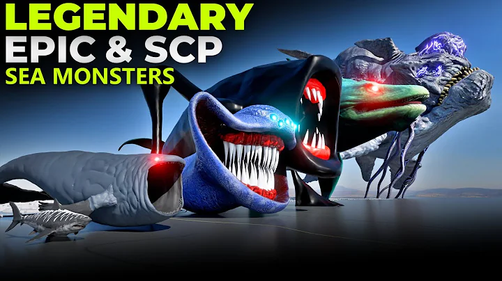 Legendary Epic & SCP Sea Monsters Size Comparison 3D | SCP 3000 vs Sea Eater vs Bloop vs SCP-169
