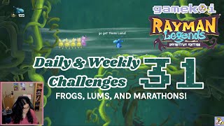 Rayman Legends Challenges #31- Frogs, Lums, and Marathons!