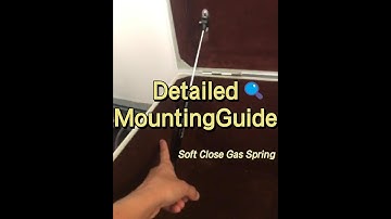 How to install soft close gas springs in a toy box?