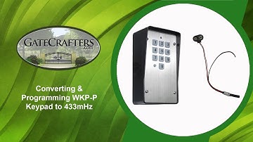 How To Wire & Program 433 Module to Convert WPK-P Keypad to 433MHz