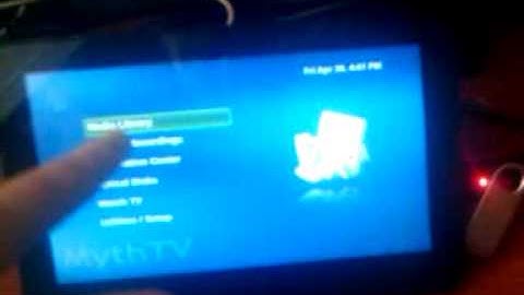 Joggler running mythtv with gesture support