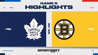 NHL Game 5 Highlights | Maple Leafs vs. Bruins - April 30, 2024 image