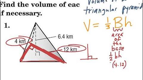 Volume of a Triangular Pyramid