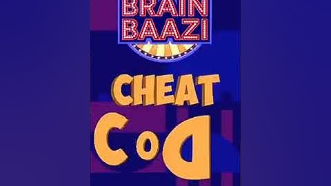 Brain Baazi cheatcode for 29 June 2018 at 1 pm