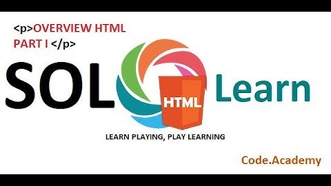 SOLO learn - Basic HTML - Part 1