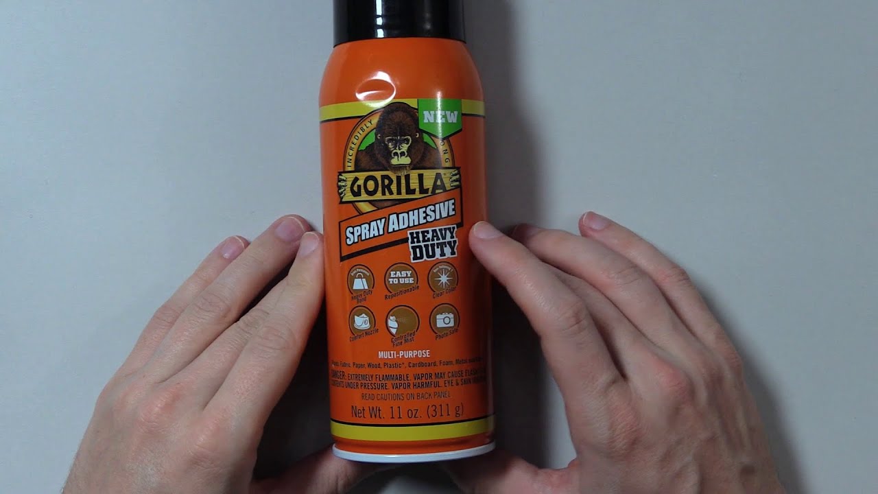 Gorilla Spray Adhesive HEAVY DUTY - Reading the Whole Bottle 