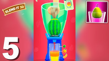 Blend It 3D - all levels gameplay android, ios (levels 1-7) New Mobile Game