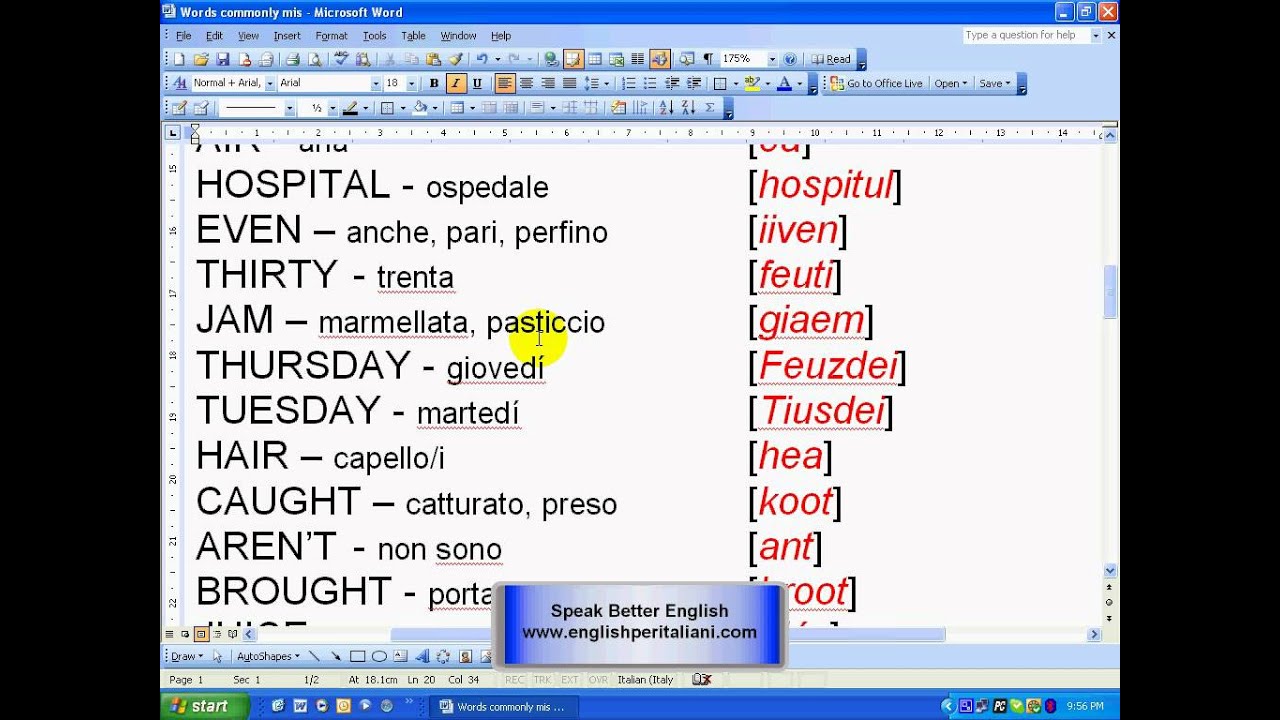 Mispronounced Words YouTube