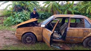 ☑️ Se encontró este cacharro abandonado y lo convirtió en un clásico de lujo !!! 😱😱🔝🔥