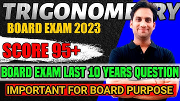 Trigonometry Class 10 Important Questions | trigonometry previous year questions class 10