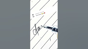 writing a name "Saavi" in cursive #shorts