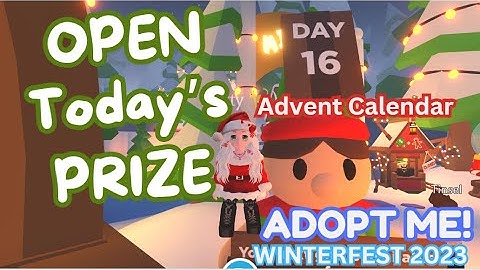 DAY 16 of ADVENT CALENDAR on ROBLOX Adopt Me! Winter Festival 2023