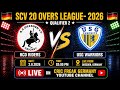 LIVE | RCD RIDERS vs USG Warriors | SCV 20 Overs League 2026 | QUALIFIER 2 | Cricket Live Germany 🇩🇪