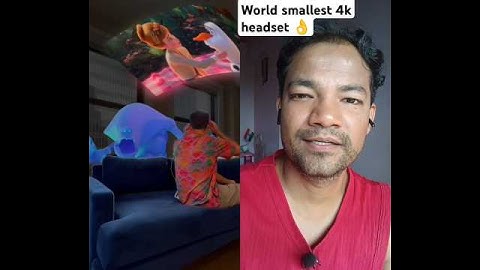Worlds smallest 4K headset 😎 Visor.com #technology #vr #tech #virtualreality #oculus #frozen#funny