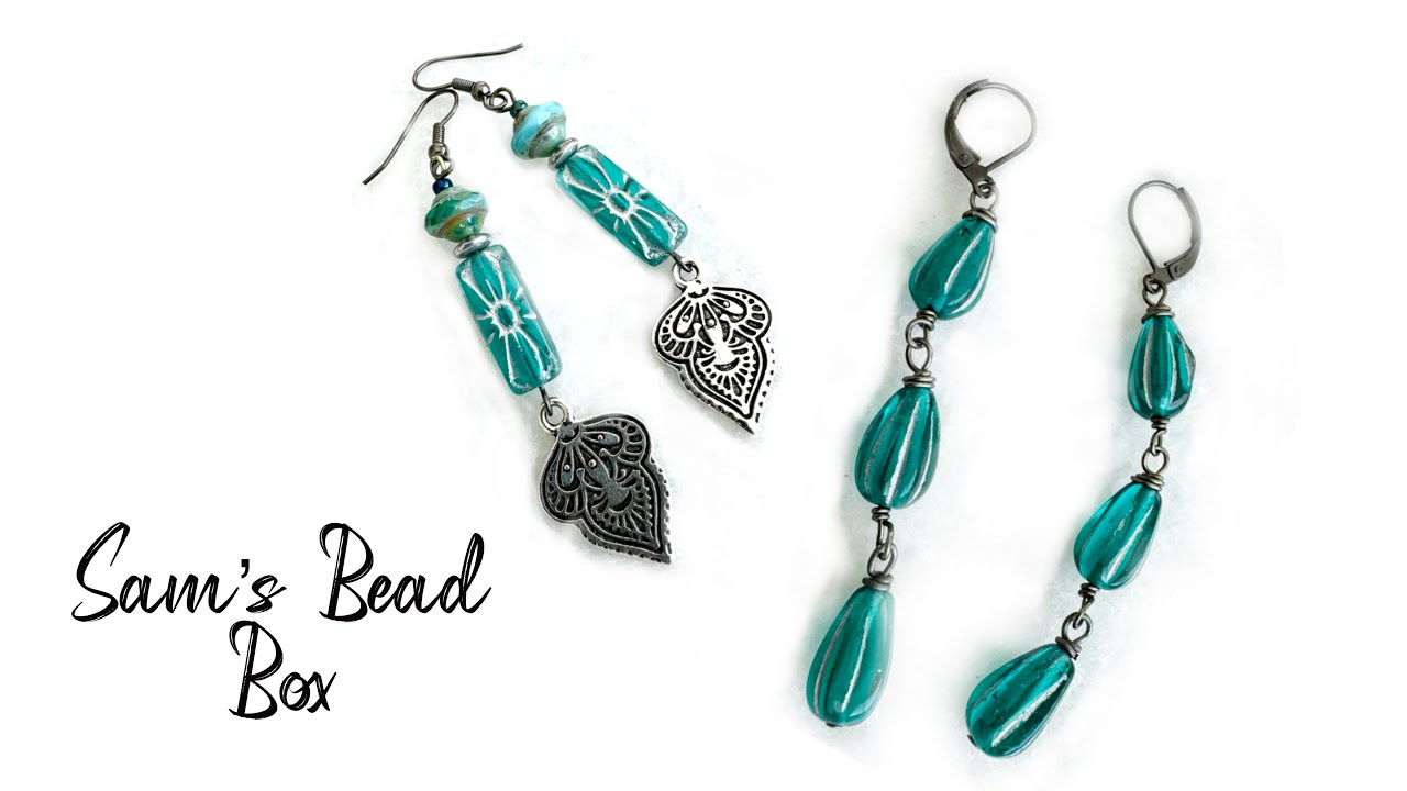 Sam’s Bead Box December 2023 and 5 Czech Glass Earring DIY Tutorials!
