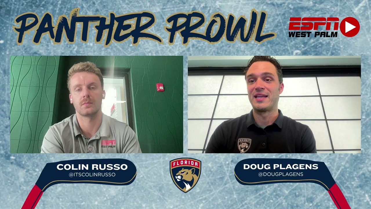 Кошки и Даниил Тарасов в полете - Флоридские пантеры рыщут вместе с Дугом Плагенсом и Колином Рус...