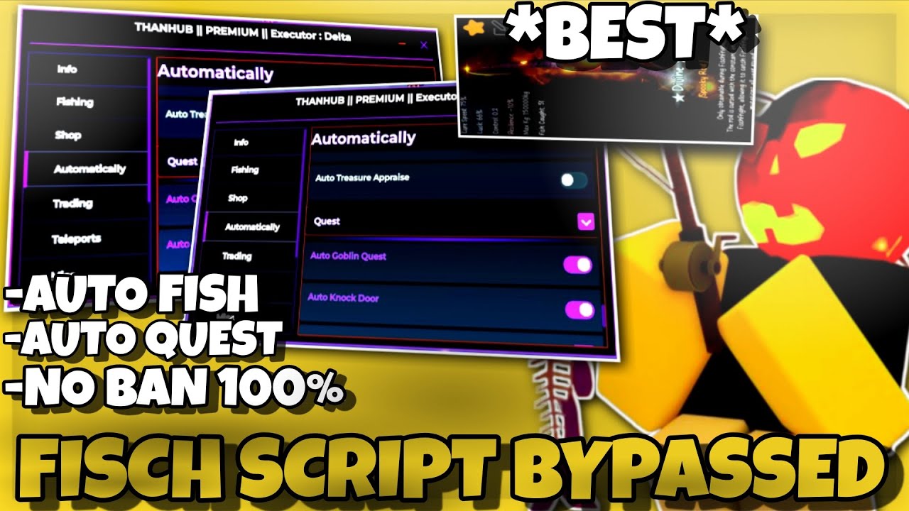 FISCH SCRIPT Free Pastebin 2025 | UNDETECTED - Auto Fish Farm, Rods Quest, Auto Gobile Quest