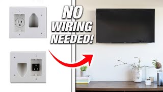 How To Add An Electrical Outlet For A Wall Mounted TV With NO WIRING To POWER! Easy DIY! by Fix This House 9,994 views 2 weeks ago 6 minutes, 40 seconds